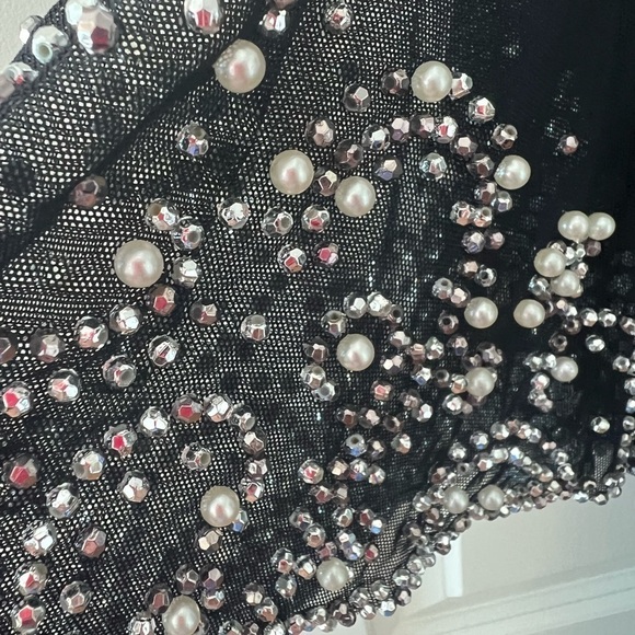 Betsy & Adam Womens Beaded Knee Length Sheath Dress NWT - Picture 9 of 16